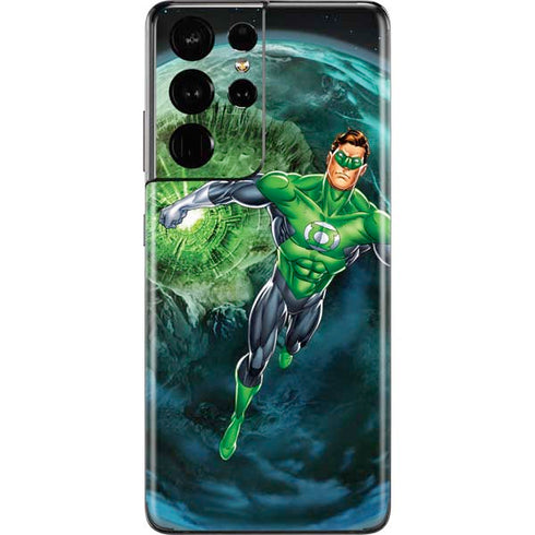 DC Comics Green Lantern Action Pose in Space Galaxy S21 Ultra 5G Skin